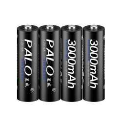 AA įkraunamos baterijos PALO 3000mAh, Ni-Mh, 2200mAh, 1.2V, 4 vnt.