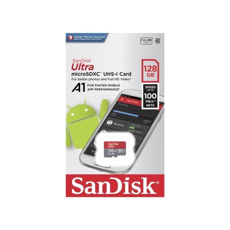 Atminties kortelė SanDisk microSDHC 128 GB C10